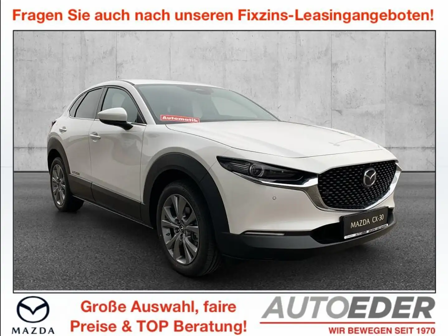 Mazda CX-30 e-Skyactive G140 Exclusive-Line Aut. Weiß - 1