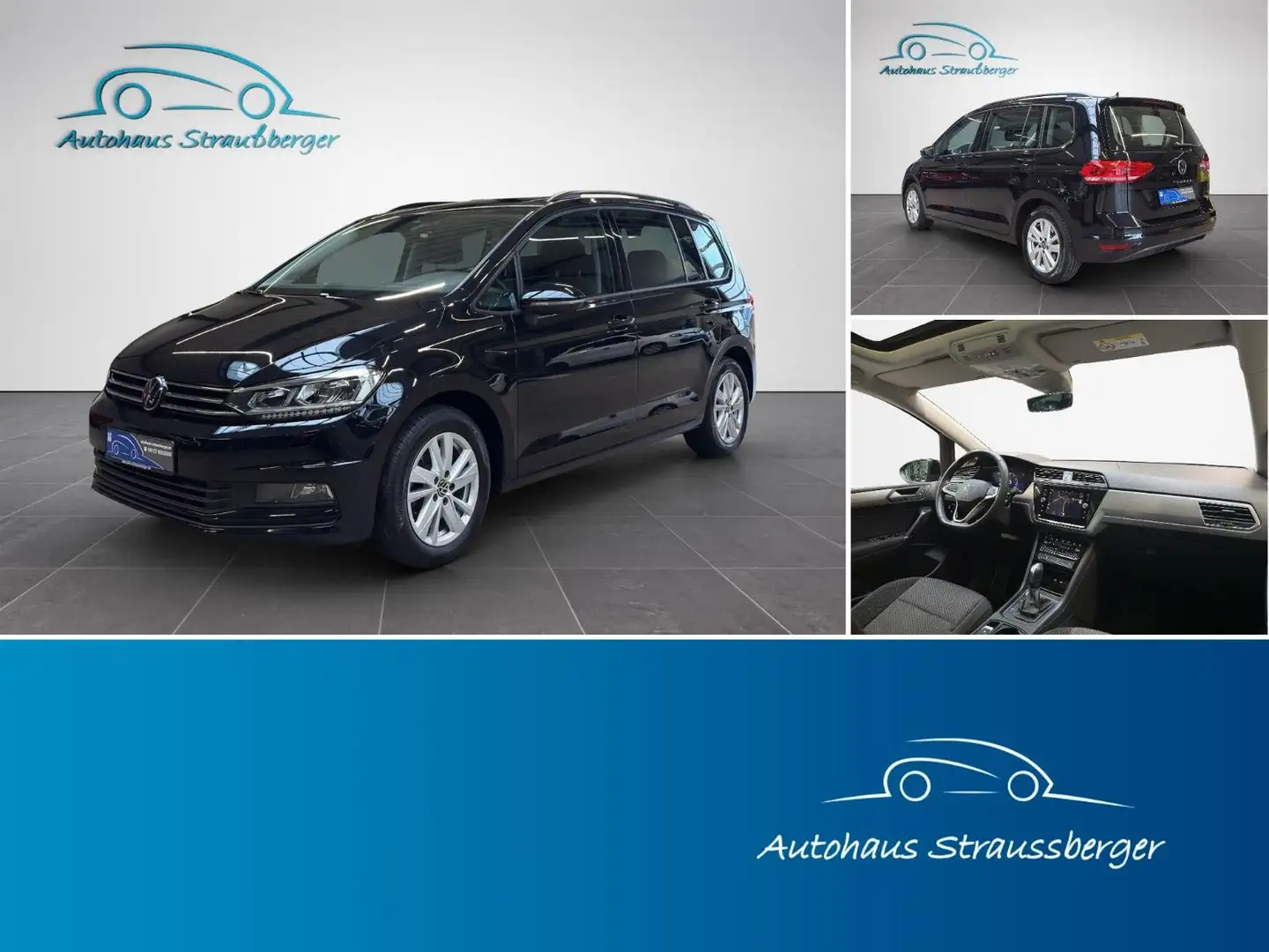 Volkswagen Touran Comfortline ACC PANO RFK 3ZK STHZ SHZ Negro - 1