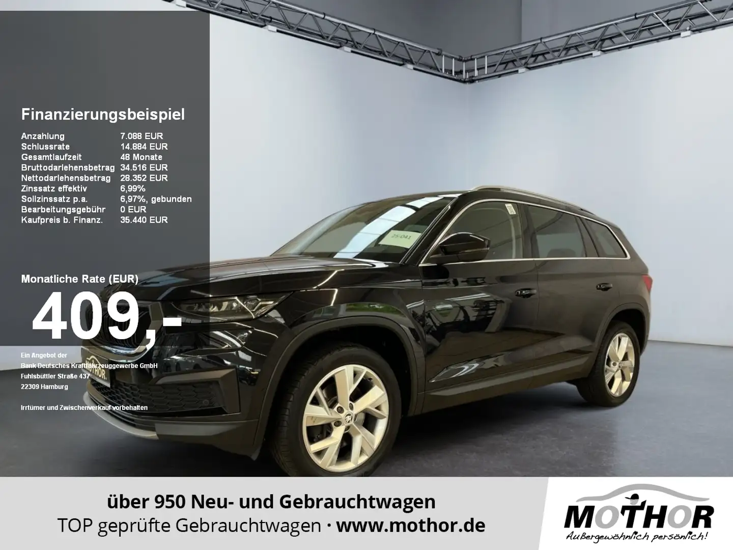 Skoda Kodiaq Style 2.0 TSI DSG 4x4 Tempomat 4xSHZ Schwarz - 1
