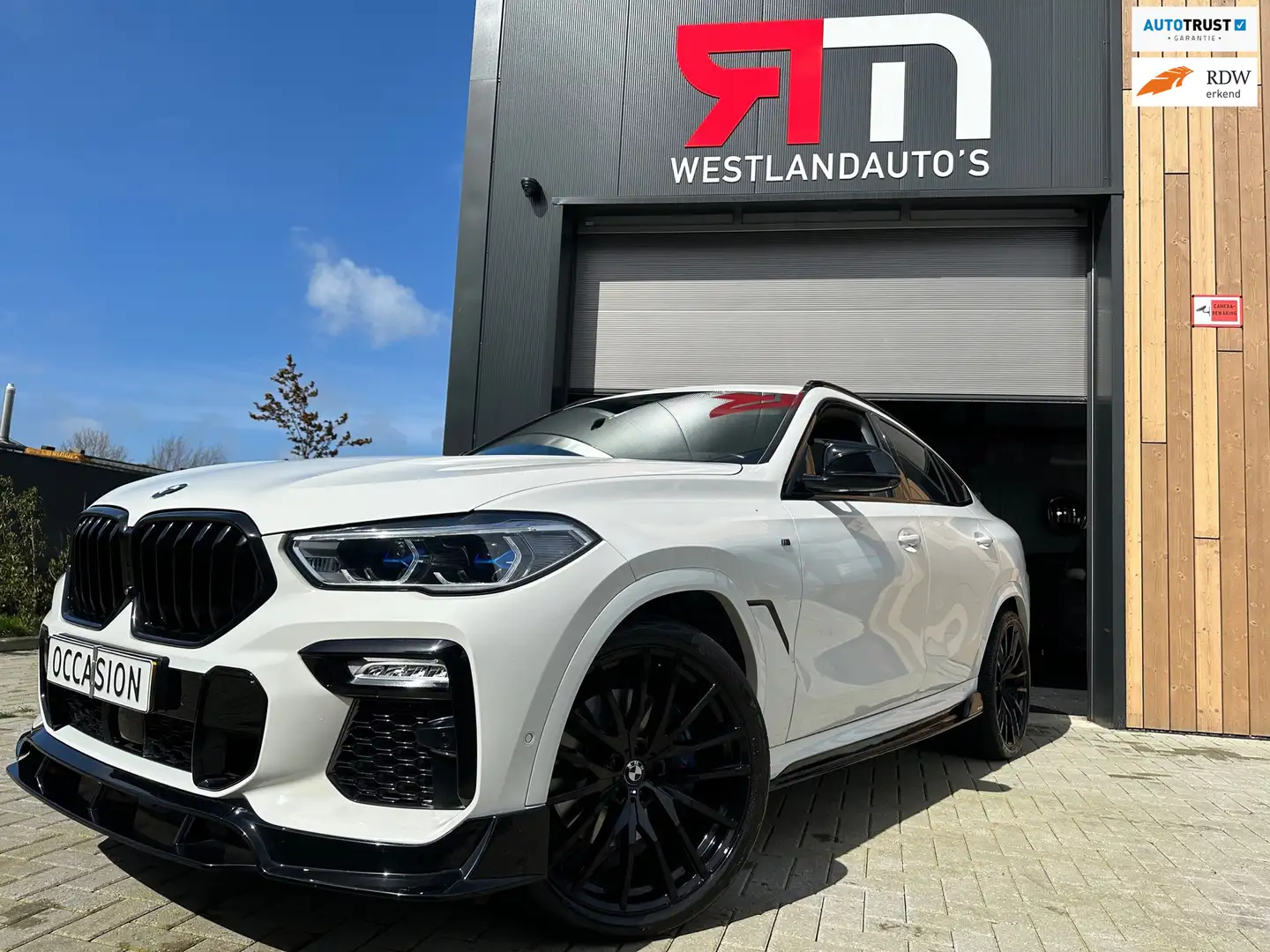 BMW X6 XDrive40i/ High Executive/1 eigenaar/ PANO/ HEAD-U Weiß - 1