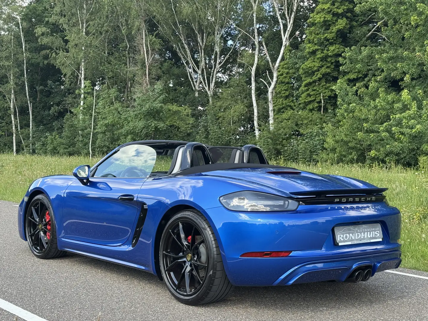 Porsche 718 Boxster S 2.5 350 pk Automaat PDK **20"/Lederen in Blauw - 2