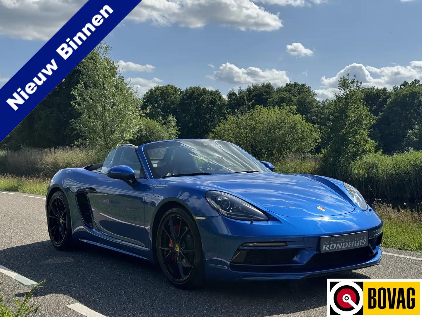 Porsche 718 Boxster S 2.5 350 pk Automaat PDK **20"/Lederen in Blauw - 1