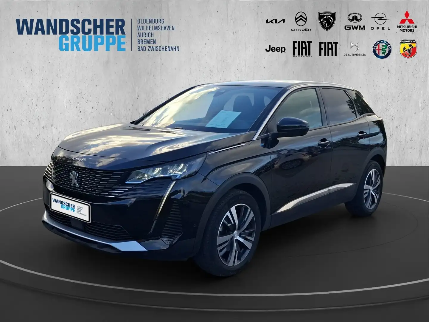 Peugeot 3008 Allure Pack 1.2 PureTech 130 Kam.+KeyLess Schwarz - 1