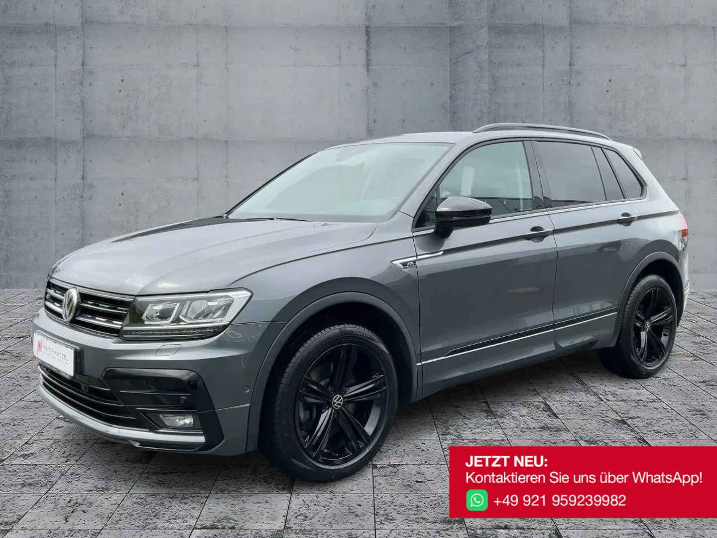 Volkswagen Tiguan 2.0 TDI 4M DSG R-LINE LED+NAV+ACC+SHZ+AHK Grijs - 2