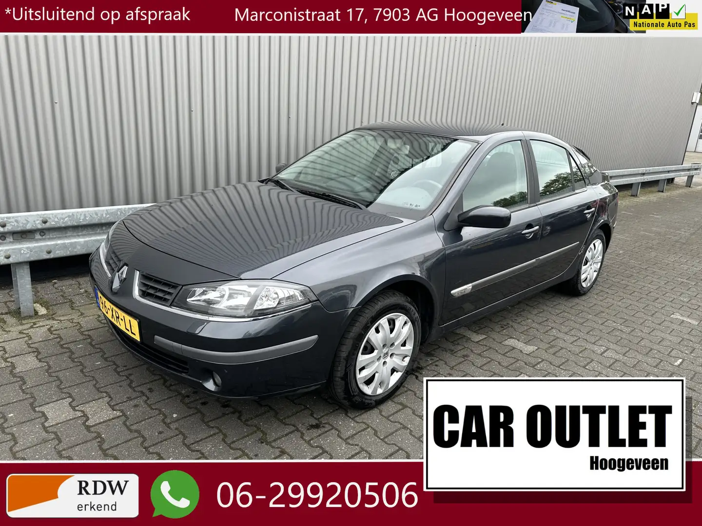 Renault Laguna 2.0-16V Business Clima, Navi, CC, PDC, Trekh, nw. Šedá - 1