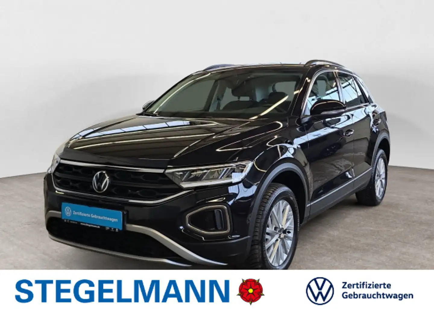 Volkswagen T-Roc 1.0 TSI Life *Standhzg*+3J. Garantie*Navi* Schwarz - 1