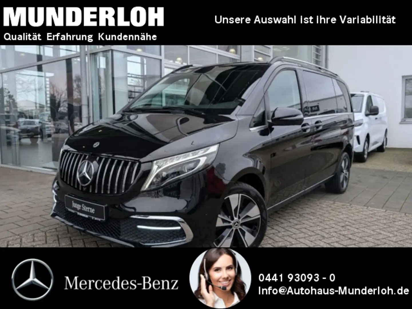 Mercedes-Benz V 220 d AVANTGARDE EDITION Kompakt LEDER+360+AHK Negru - 1