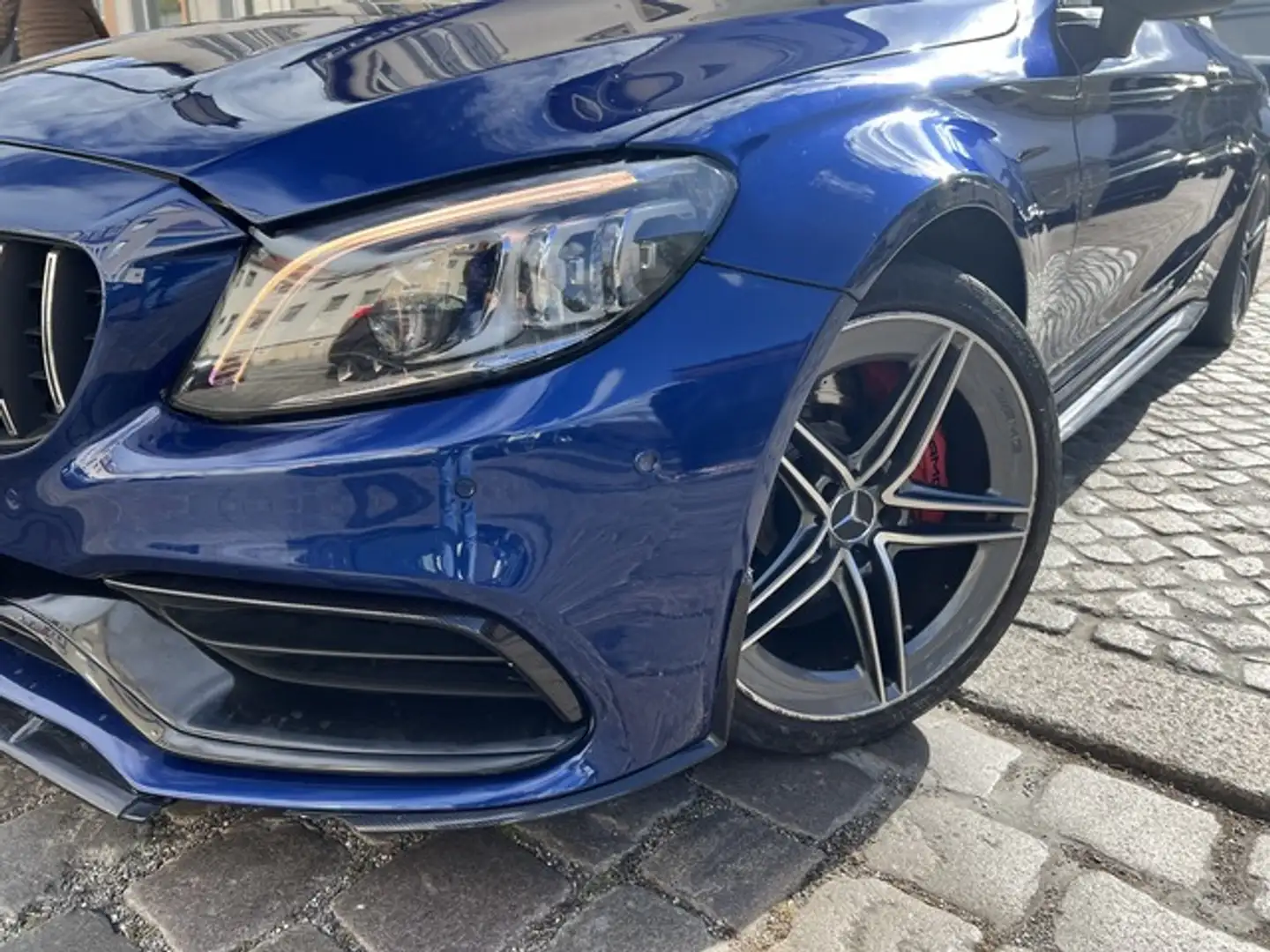 Mercedes-Benz C 63 AMG S Coupe HUD PANO BURM DIST+ TOTW SPUR Blauw - 2