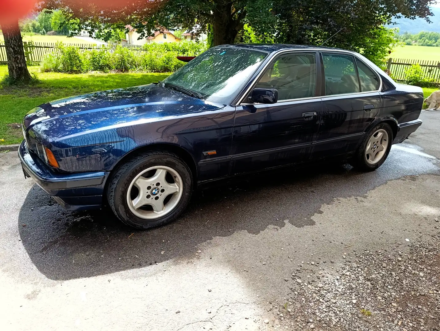 BMW 525 525td Edition E34 Limousine Blau - 2