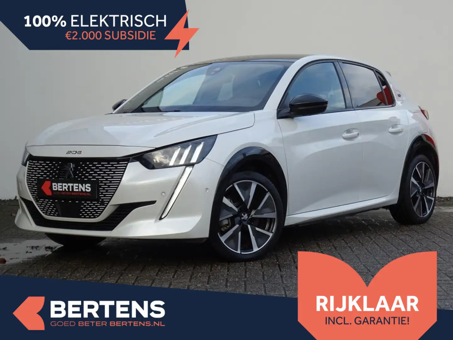 Peugeot e-208 EV GT Pack 50 kWh | 3-fase | € 2.000 subsidie Wit - 1