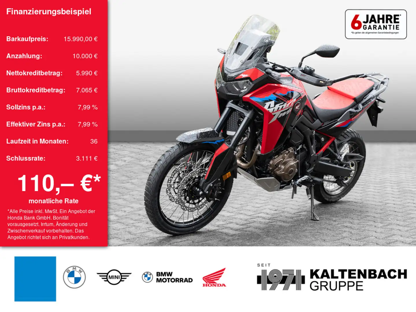 Honda CRF 1100 L Africa Twin LED SCHEINWERFER ABS Piros - 1