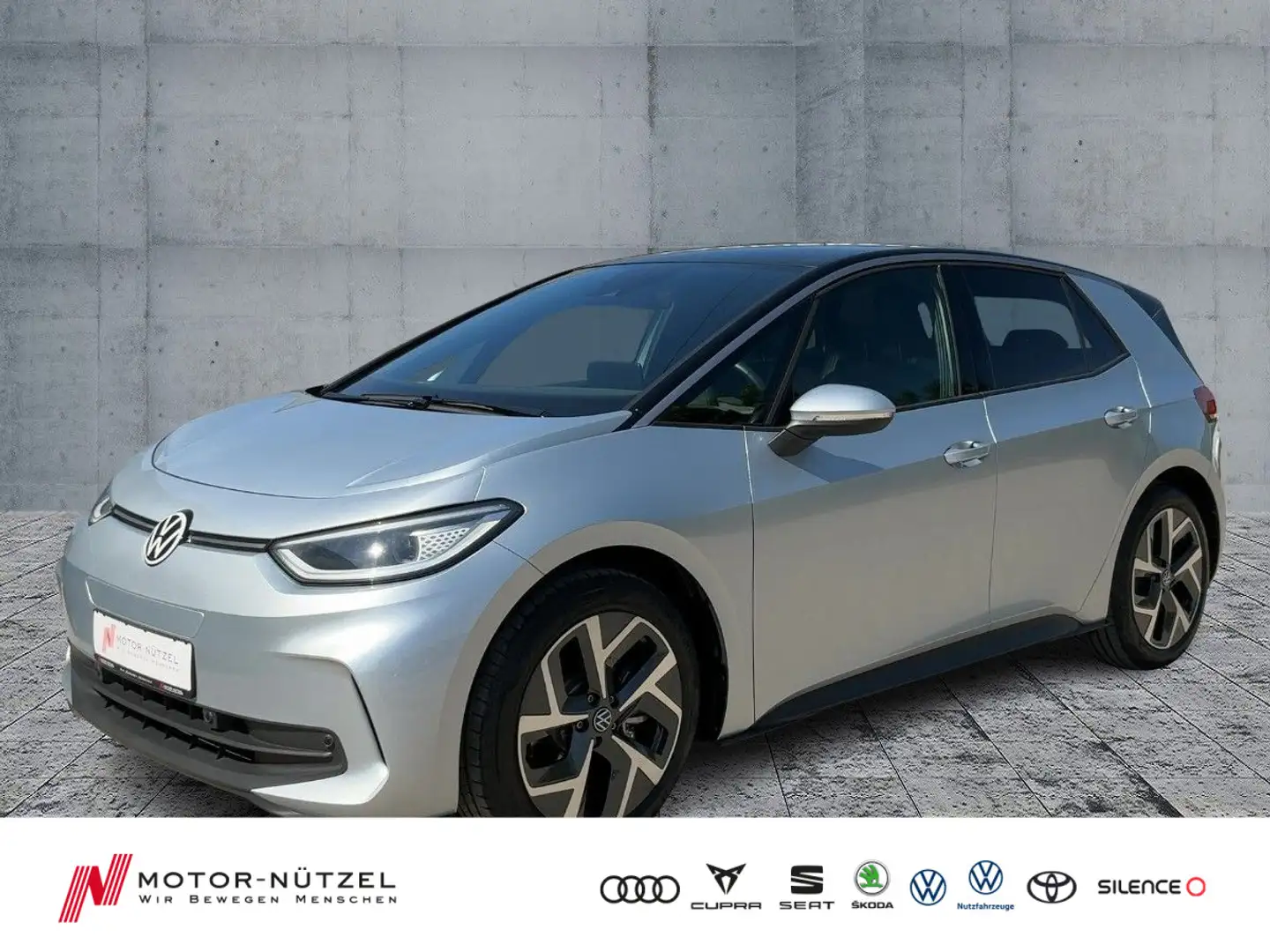 Volkswagen ID.3 150 kW Pro FACELIFT IQ+NAV+AHK+PANO+DCC+ACC Silber - 1