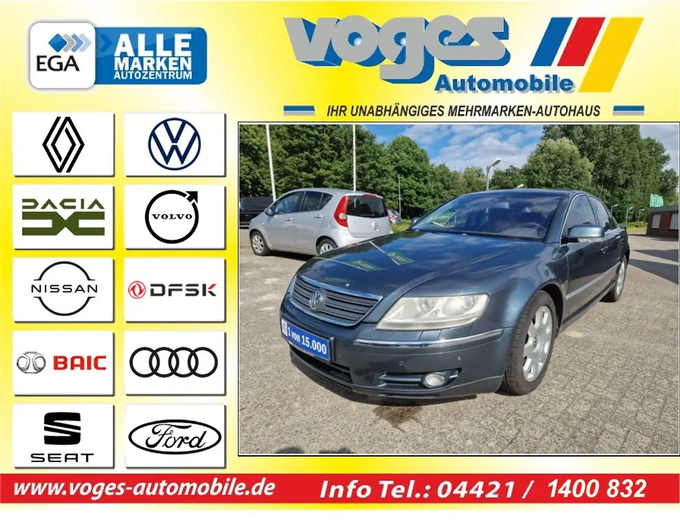 Volkswagen Phaeton 5.0 V10 TDI 4MOTION AT Grau - 1