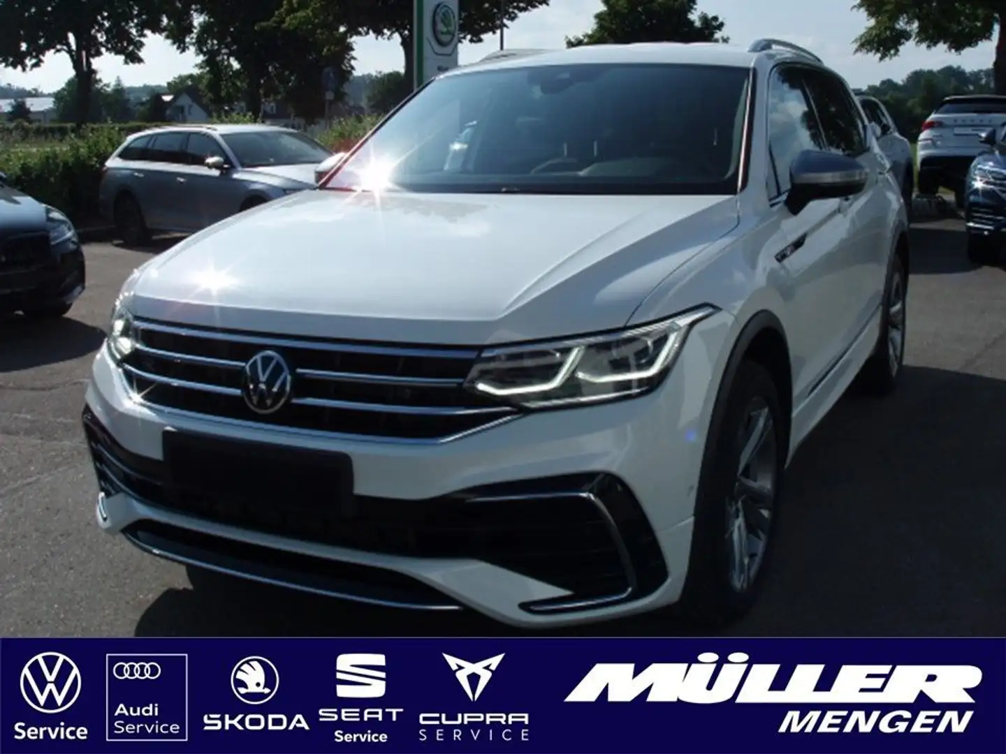 Volkswagen Tiguan Allspace R-Line 2,0 TDI DSG 4M. 7-Sitze/ Weiß - 1