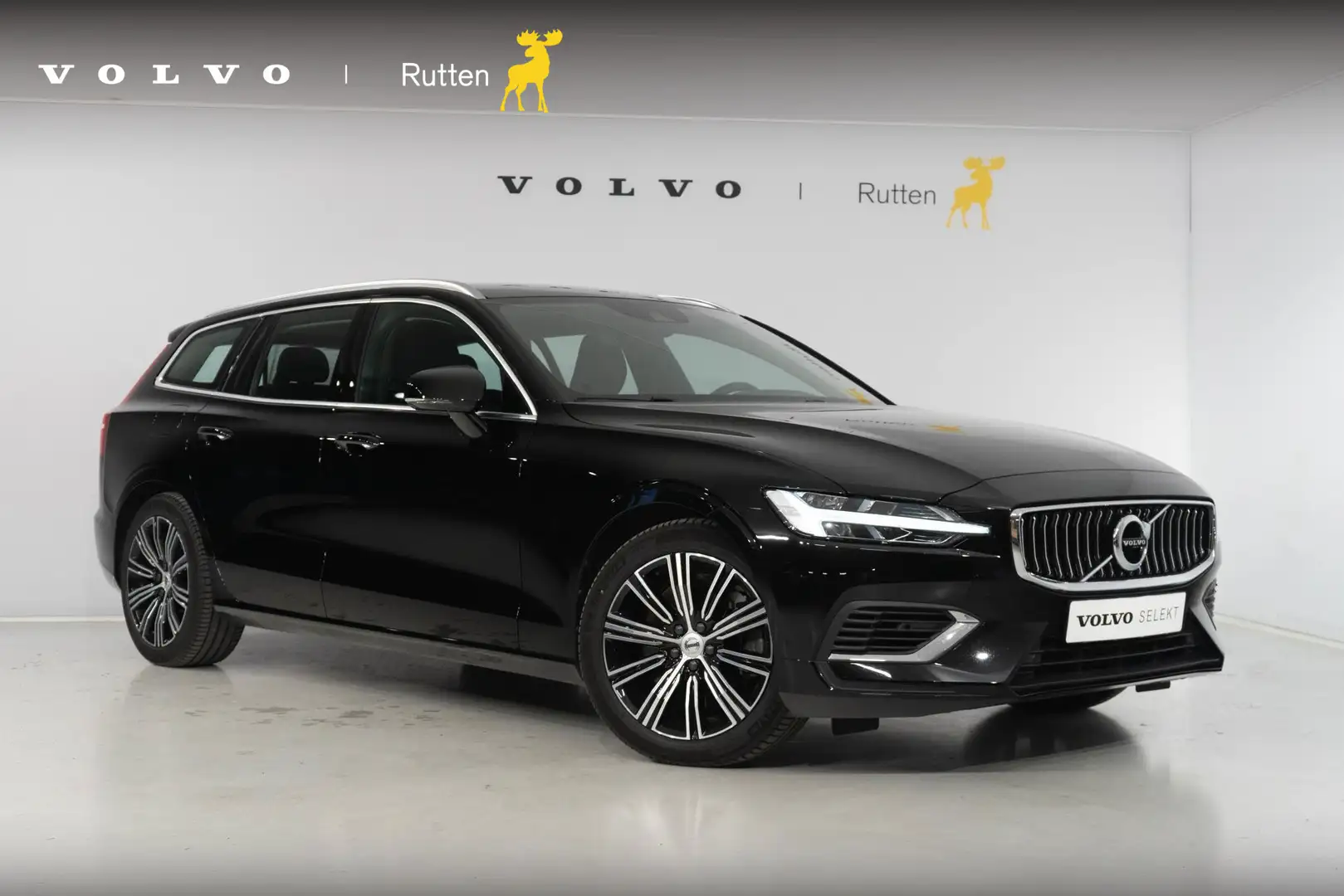Volvo V60 T6 340PK Automaat Recharge AWD Inscription Semi-el Noir - 1
