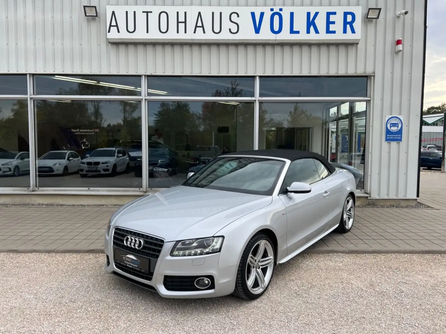 Audi A5 Cabriolet 2.0 TFSI+S Line Sport/Plus+Leder+ Silber - 2