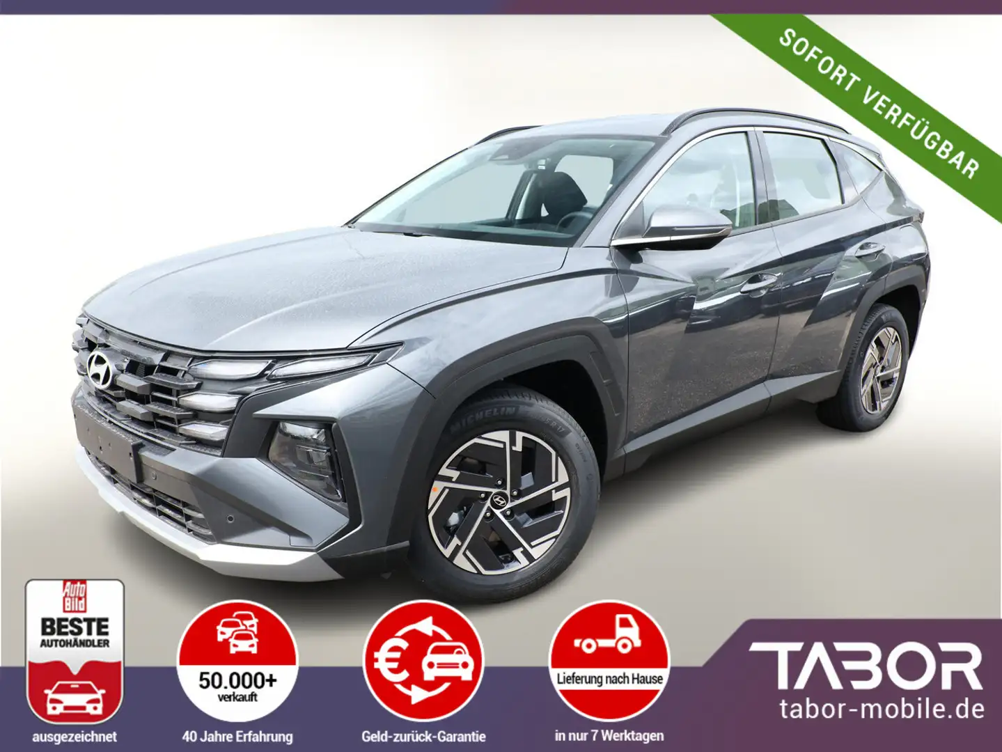 Hyundai TUCSON 1.6 T-GDI 160 Select Facelift Nav SHZ BCW Grigio - 1