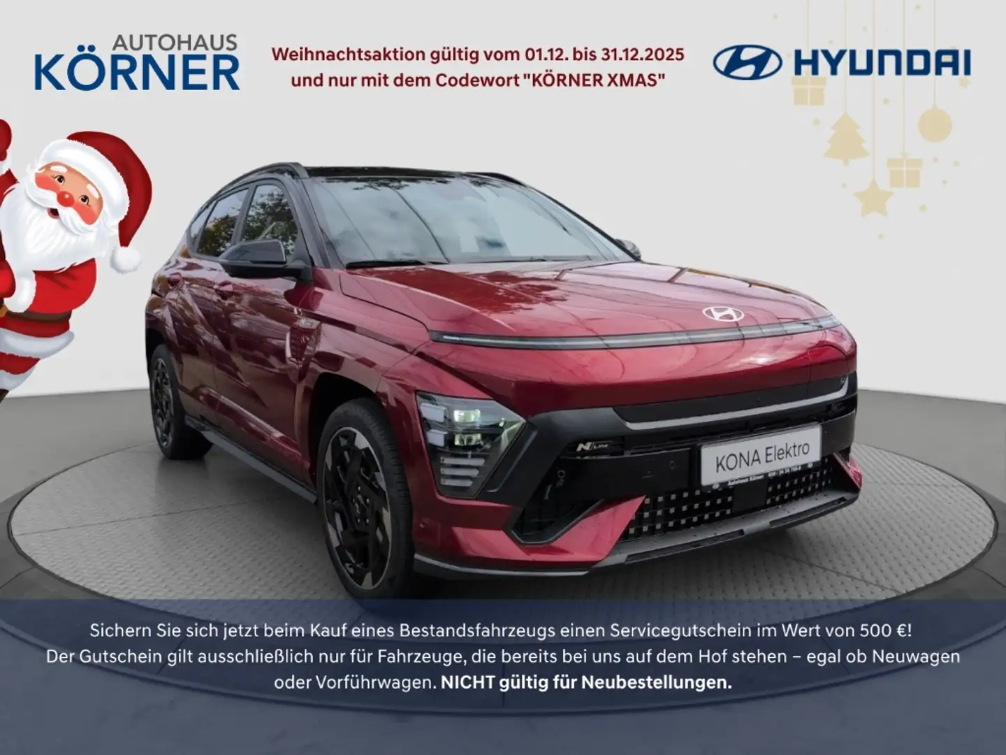 Hyundai KONA 65 KWH N LINE X 360 KAMERA BOSE SOUNDSYSTEM Rot - 1