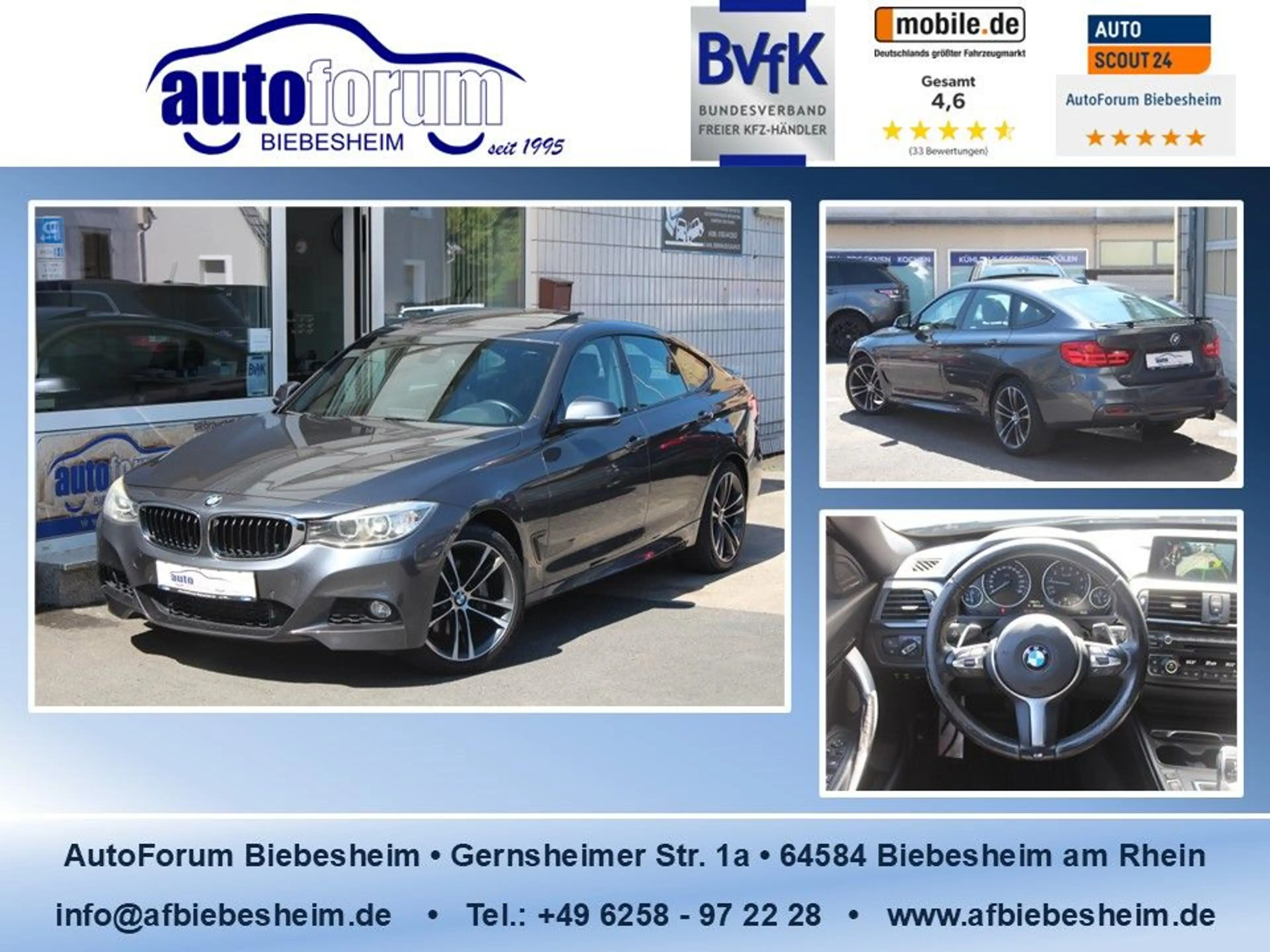 BMW 335 i GT xDrive M-Sport*Panorama*360°*HuD*H&K...