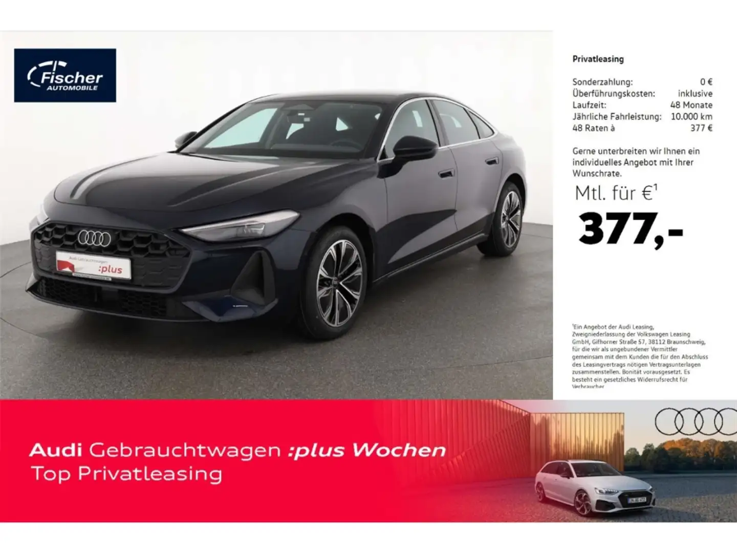 Audi A5 Limousine TFSI qu. S-Tronic LED/NAV/RFK/PDC+ Blau - 1