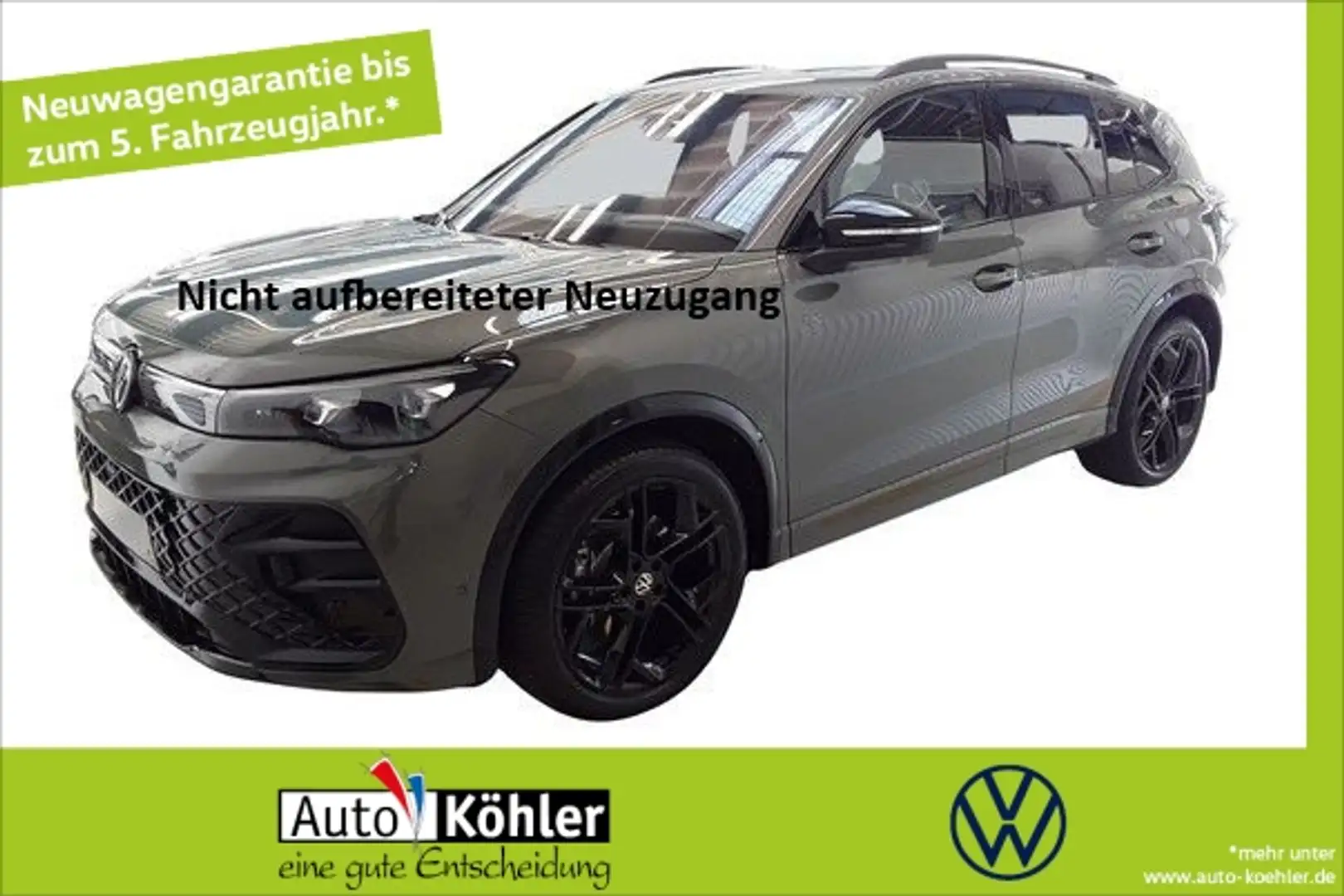 Volkswagen Tiguan R-Line TDi DSG Black+CarPlay+Matrix+Pano Grün - 1