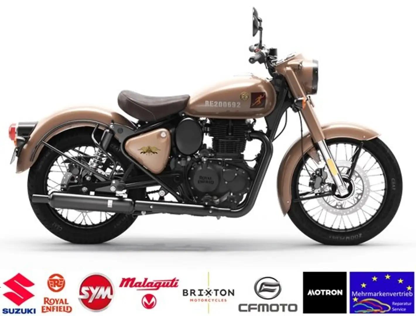 Royal Enfield Classic 350 EFI "2 Sitze!" NEUE FARBEN *SIGNALS* Beżowy - 1