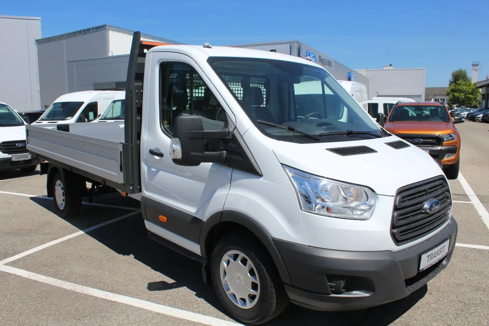 Ford Transit Pritsche DoKa Trend 350 L3 CAM*KLIMA*PDC Weiß - 1