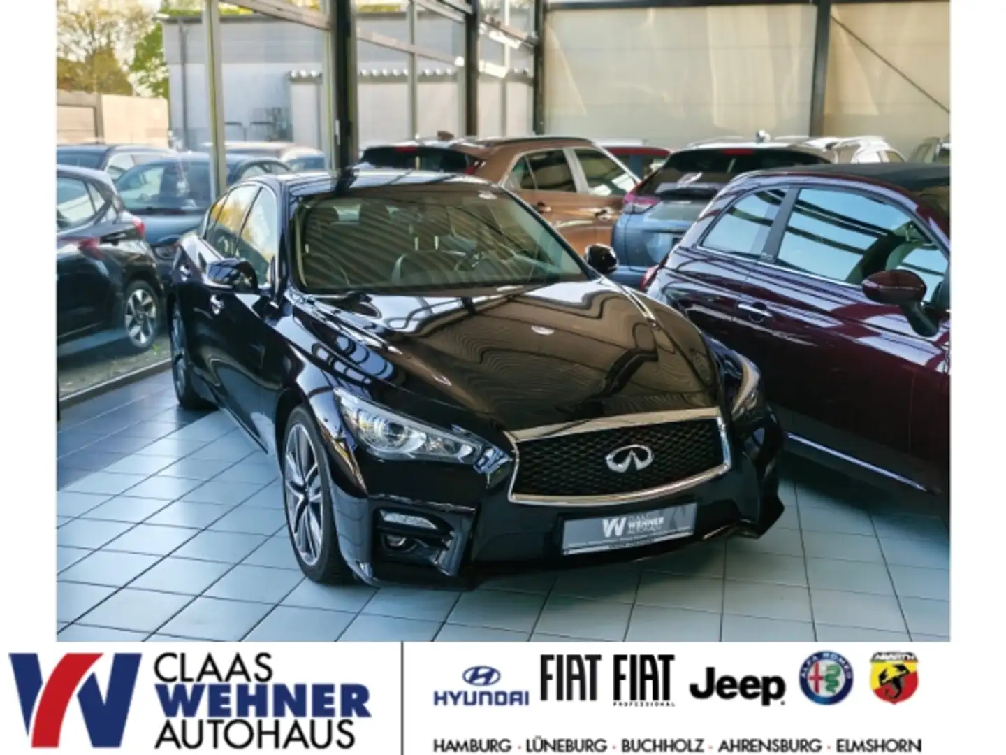 Infiniti Q50 NISSAN  Infiniti s AWD Glasdach Negru - 1