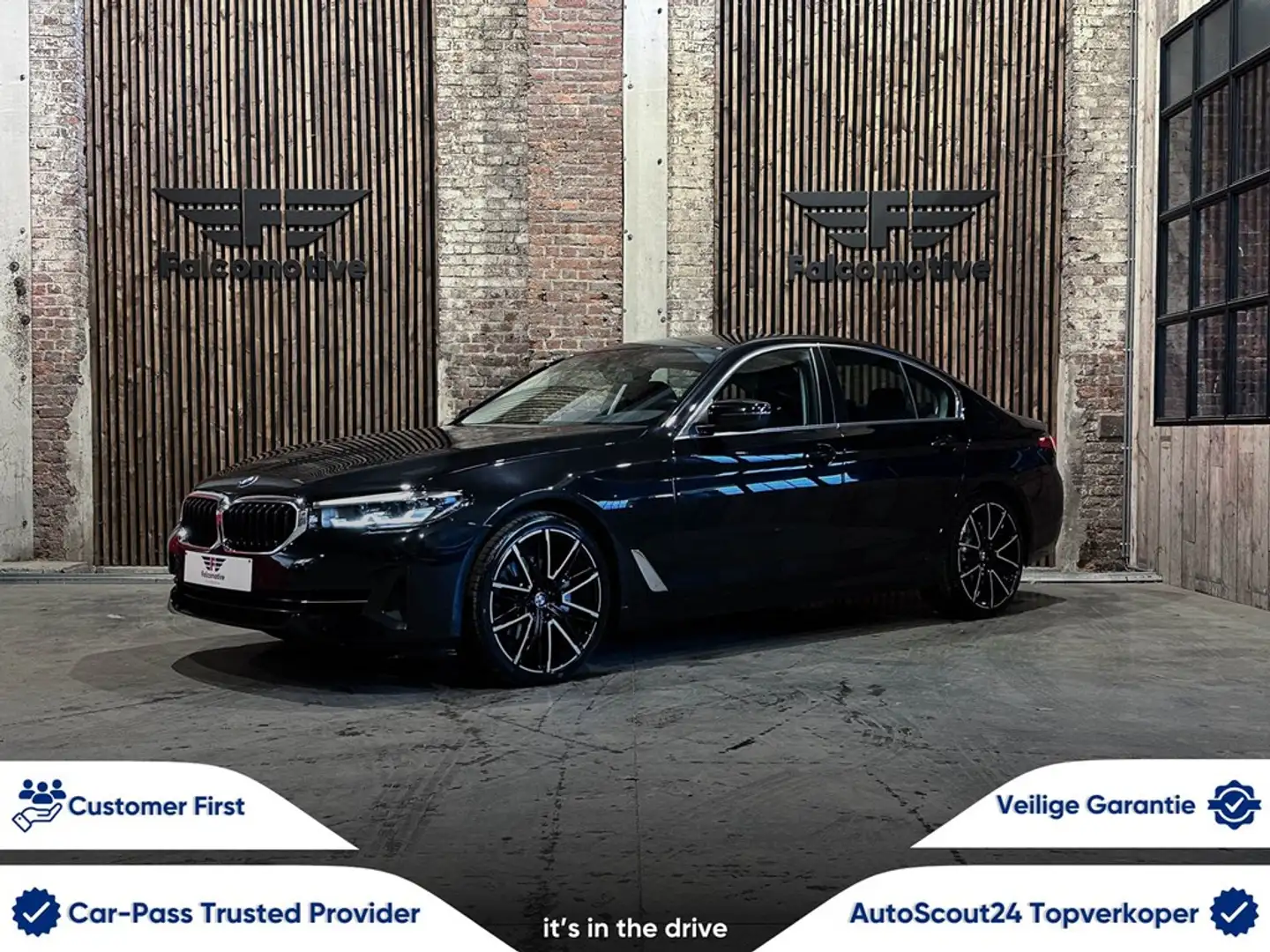 BMW 518 dA*AUT*NAVI-PRO*43.695 km!!!*SPORTZETELS*ZETELVERW Černá - 1