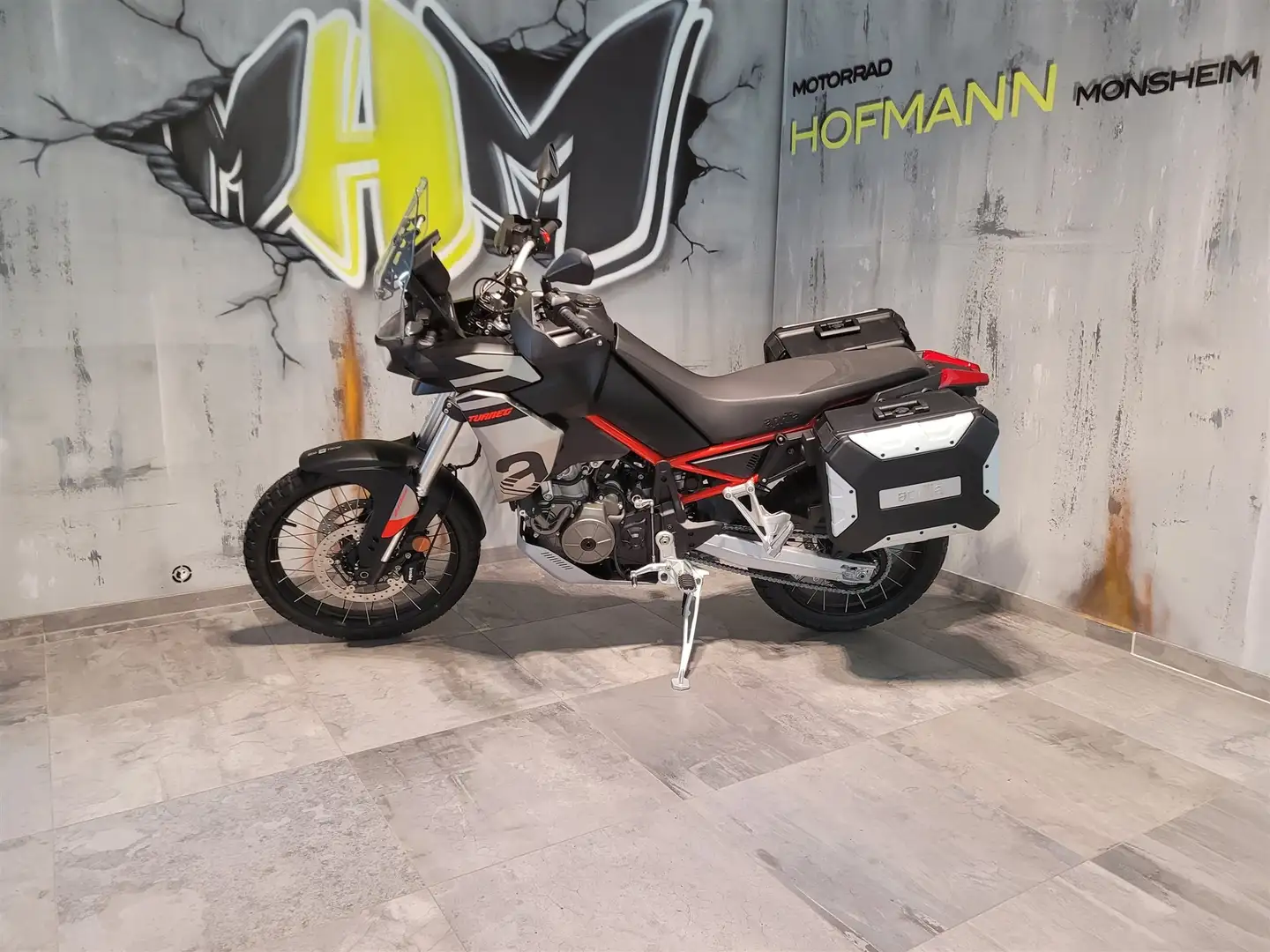 Aprilia Tuareg mit Zubehör! SC Project + Koffersatz - Tageszulass Чорний - 2