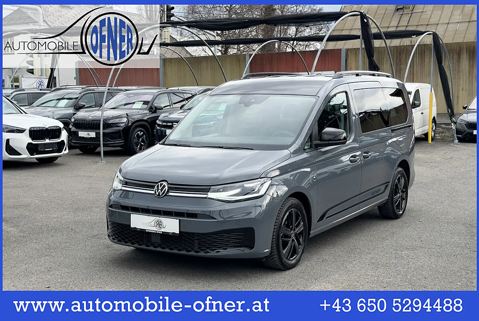 Volkswagen Caddy Maxi 2,0 TDI Edition DSG 7-Sitze AHK LED PDC Ka... Grau - 1