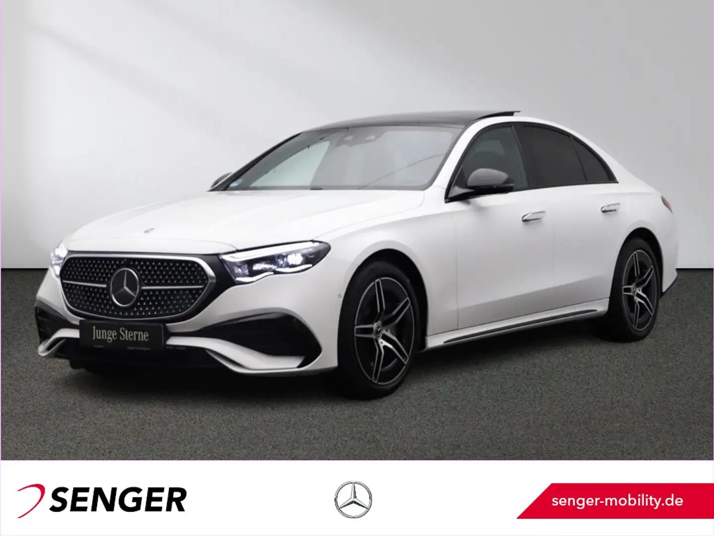 Mercedes-Benz E 200 d AMG Night Burmester-4D Panorama DigitalL Blanc - 1