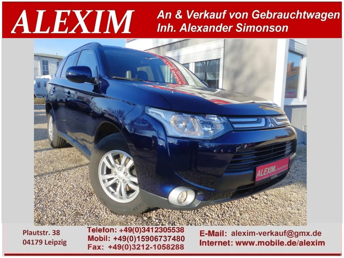Mitsubishi Outlander ClearTec 2.0 Invite/Tempomat/8xBereif Blau - 1
