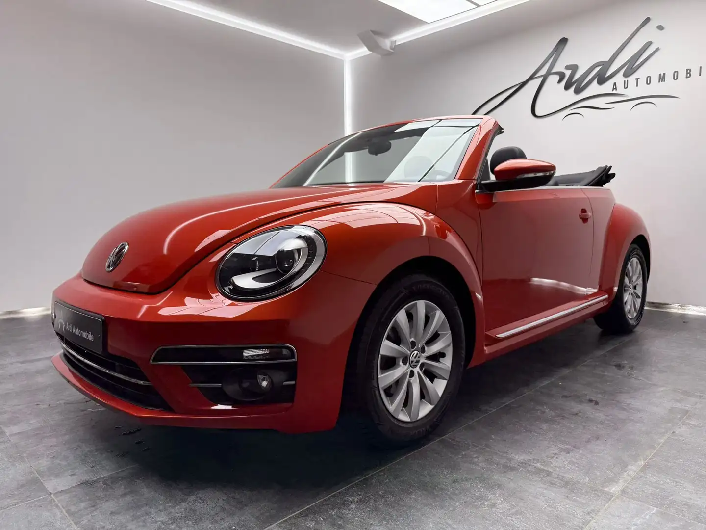 Volkswagen Beetle Cabriolet 1.4 TSI *GARANTIE*CUIR*SIEGE CHAUFF*GPS* Orange - 1