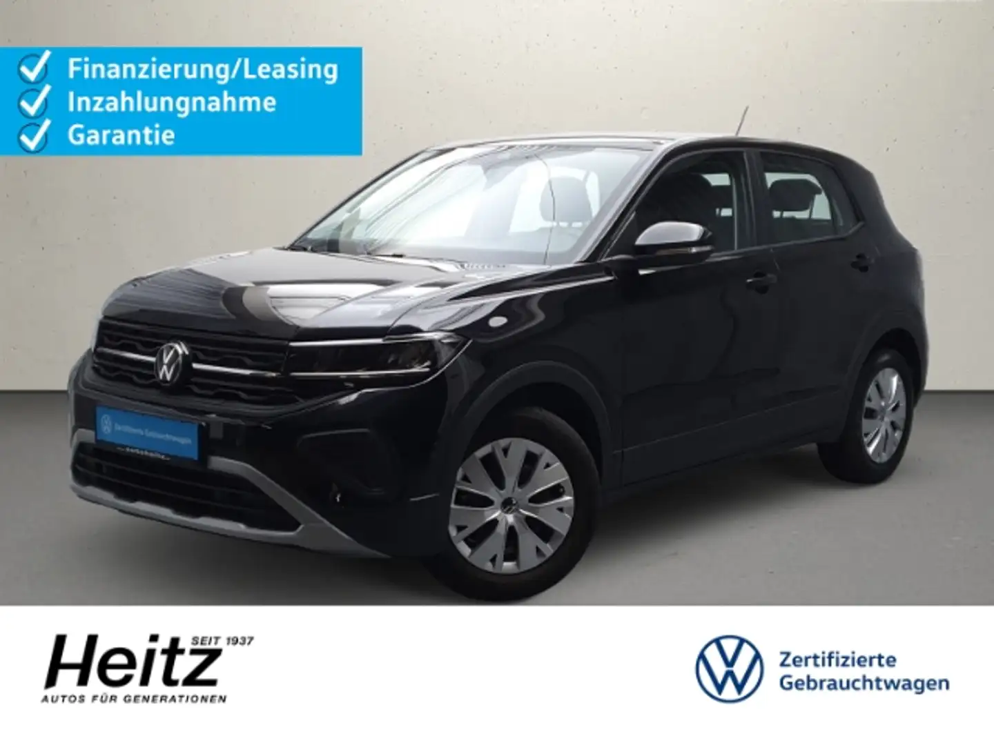 Volkswagen T-Cross 1.0 TSI digitales Cockpit LED Sitzheiz. Schwarz - 1