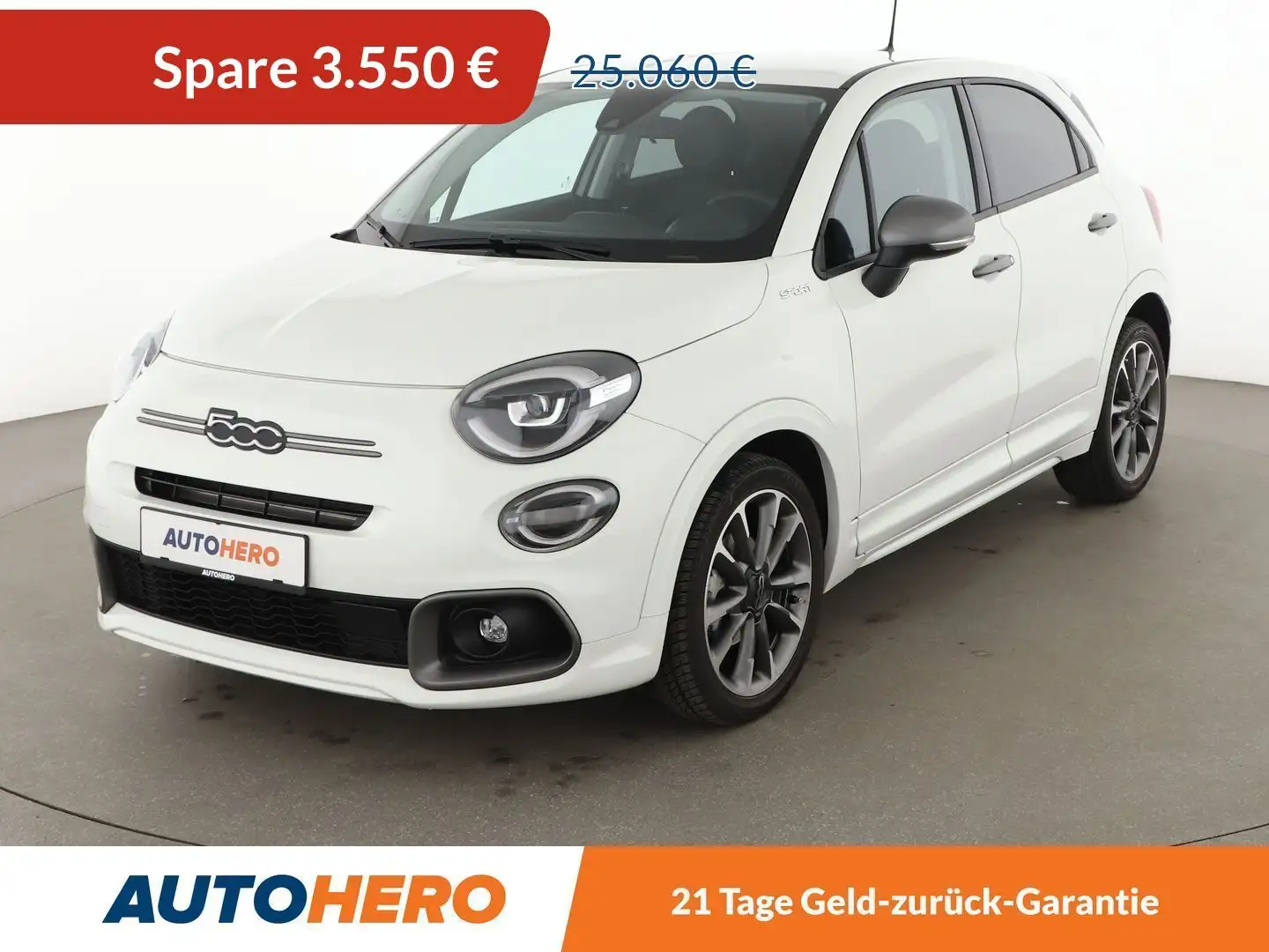 Fiat 500X 1.5 Mild-Hybrid Sport *NAVI*LED*CAM*SHZ*TEMPO* Weiß - 1