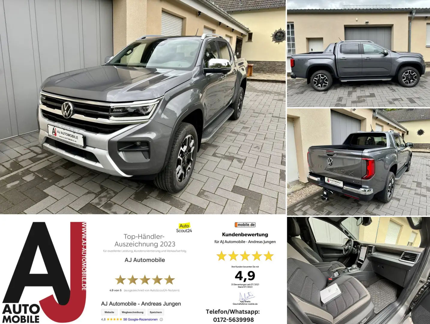 Volkswagen Amarok 3.0 TDi Aventura auf Lager in dark grey Grijs - 1