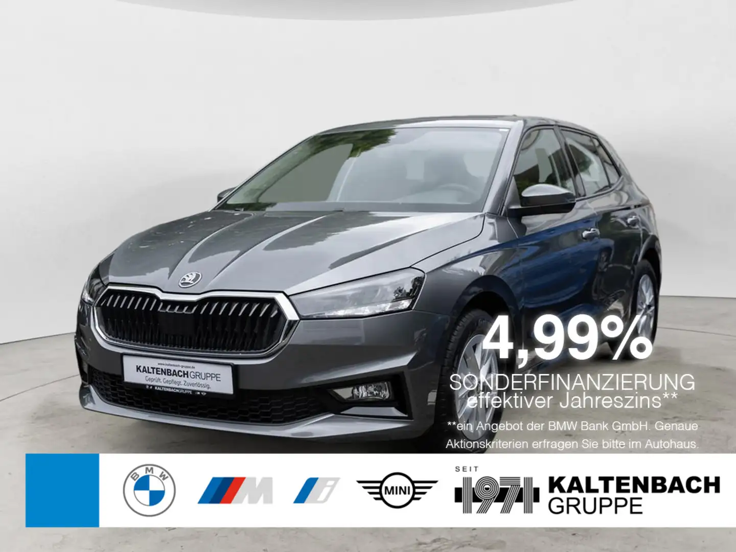Skoda Fabia 1.0 MPI Selection SmartLink LED SHZ PDC Grijs - 1