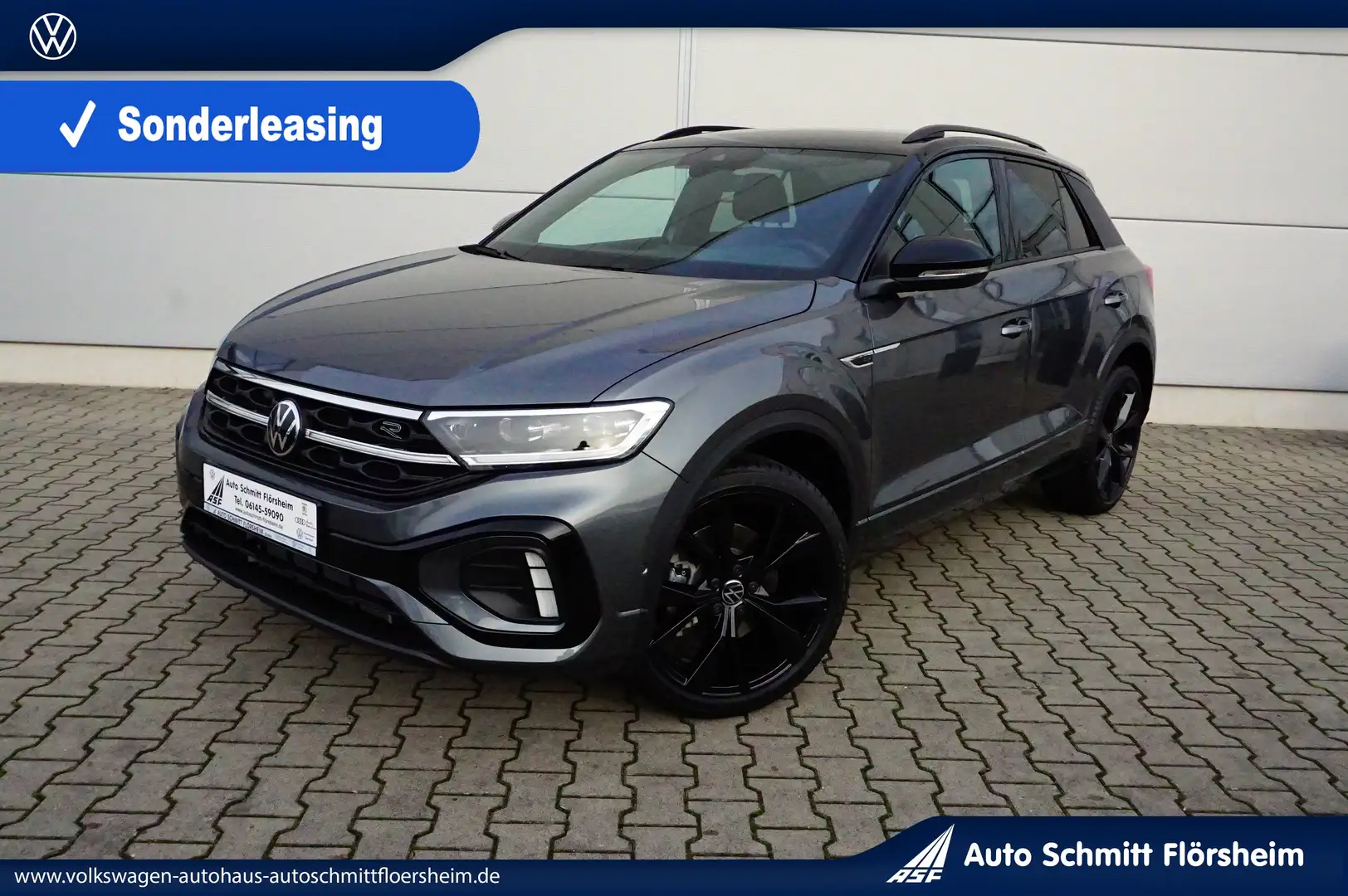 Volkswagen T-Roc R-Line"Black Style"1.5 l TSI 7-Gang-DSG Navi,AHK Grijs - 1