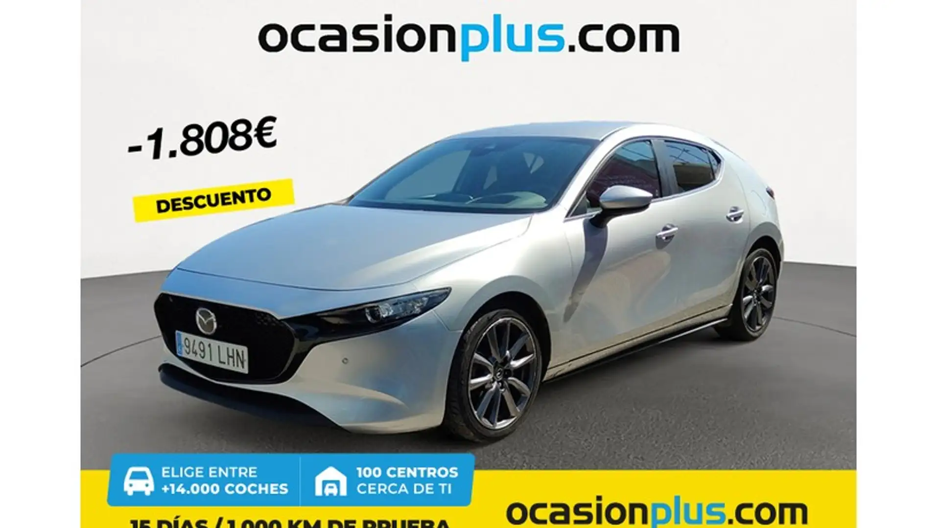 Mazda 3 2.0 e-Skyactiv-G Evolution 90kW Zilver - 1