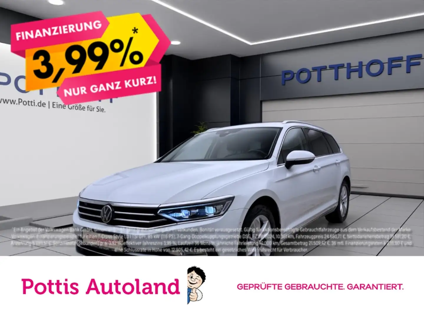 Volkswagen Passat Variant 2.0 TDI DSG ELEGANCE NAVI IQ.LIGHT KAMERA PDC Weiß - 1