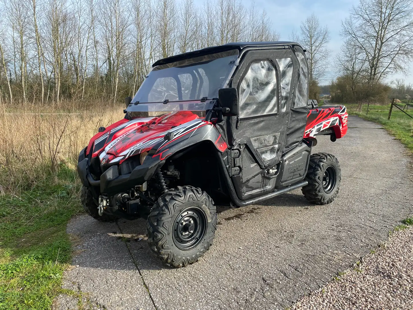 Yamaha Rhino 660 Viking 700 4x4  1950 KM Rouge - 1