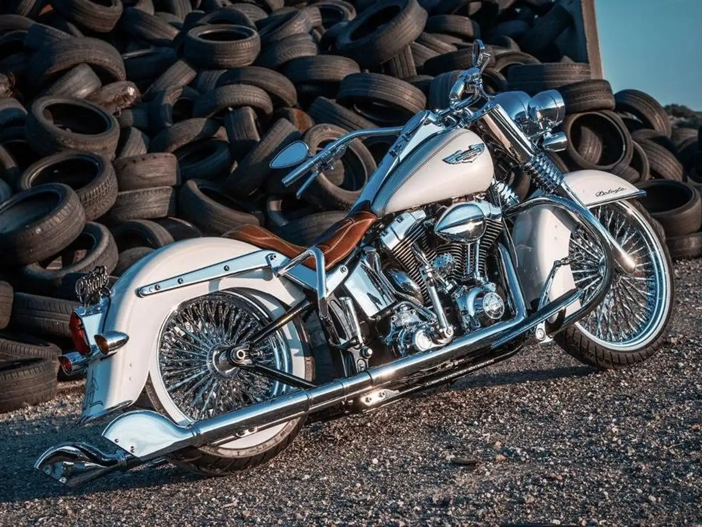 Harley-Davidson Deluxe SOFTAYL DELUXE UNICA Bianco - 2