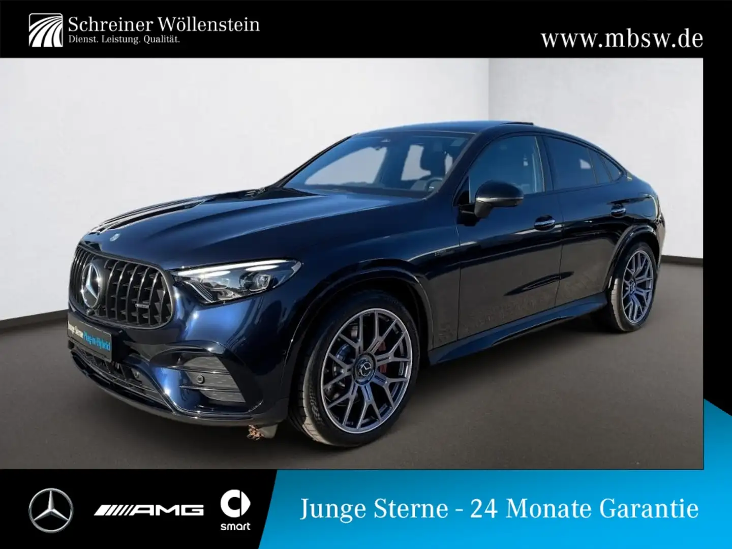 Mercedes-Benz GLC 63 AMG S E PERFORMANCE Coupé Night-II*Pano* Modrá - 1