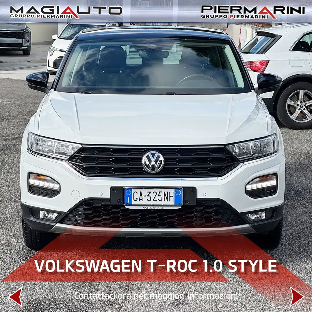 Volkswagen T-Roc T-Roc 1.0 TSI 115 CV Style BlueMotion Technology Blanc - 2