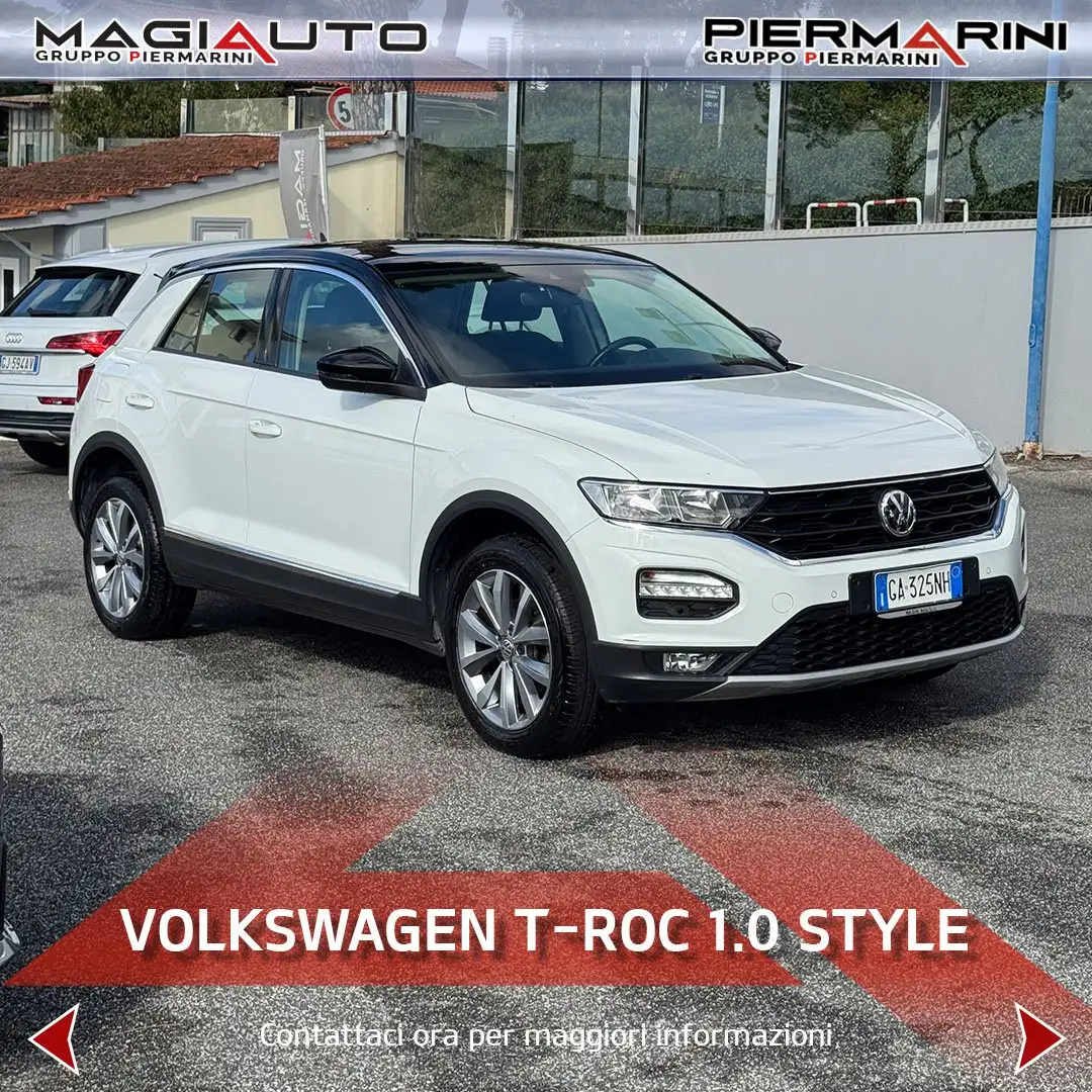 Volkswagen T-Roc T-Roc 1.0 TSI 115 CV Style BlueMotion Technology Blanc - 1