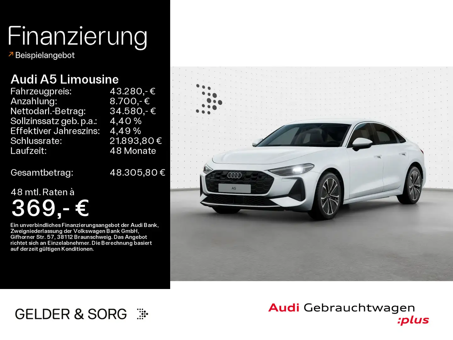 Audi A5 40 TFSI quattro Business*LED*RFK* Weiß - 1