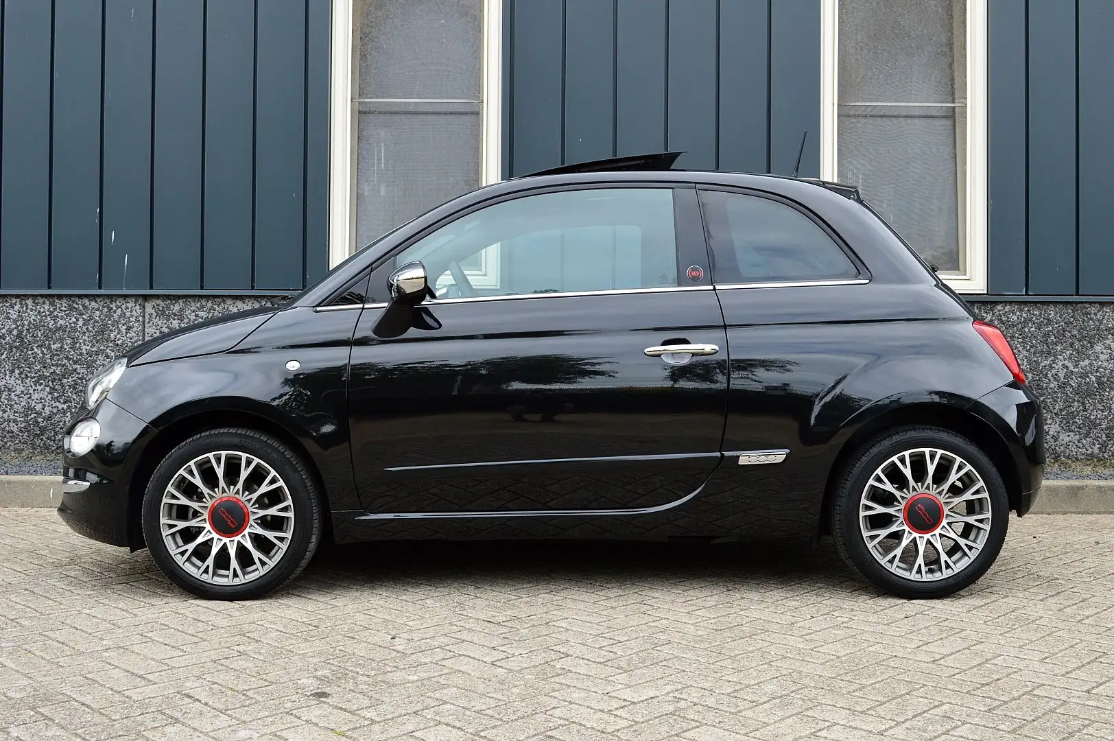 Fiat 500 1.0 Hybrid RED Rijklaarprijs-Garantie Airco Apple Noir - 2