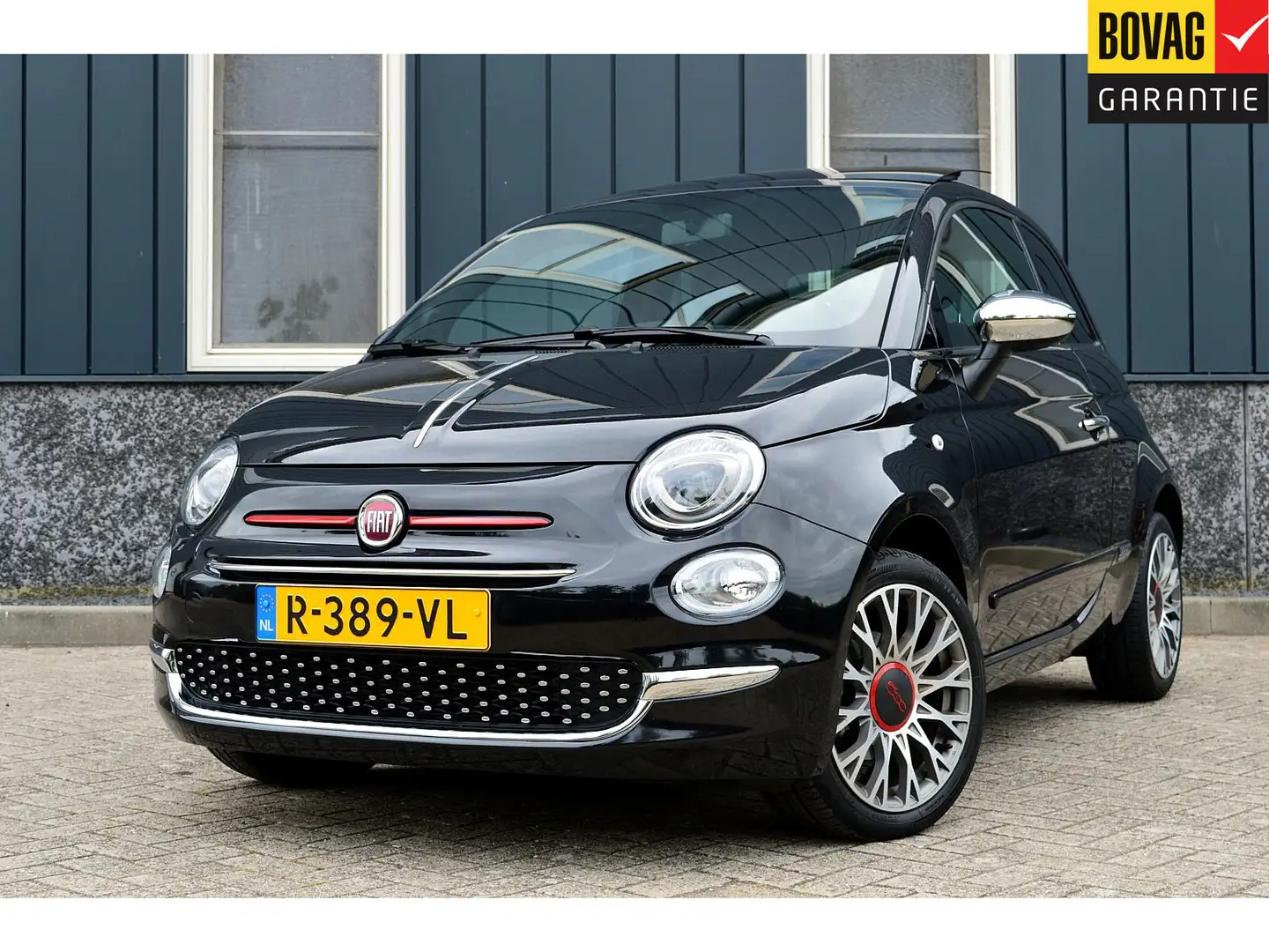 Fiat 500 1.0 Hybrid RED Rijklaarprijs-Garantie Airco Apple Noir - 1