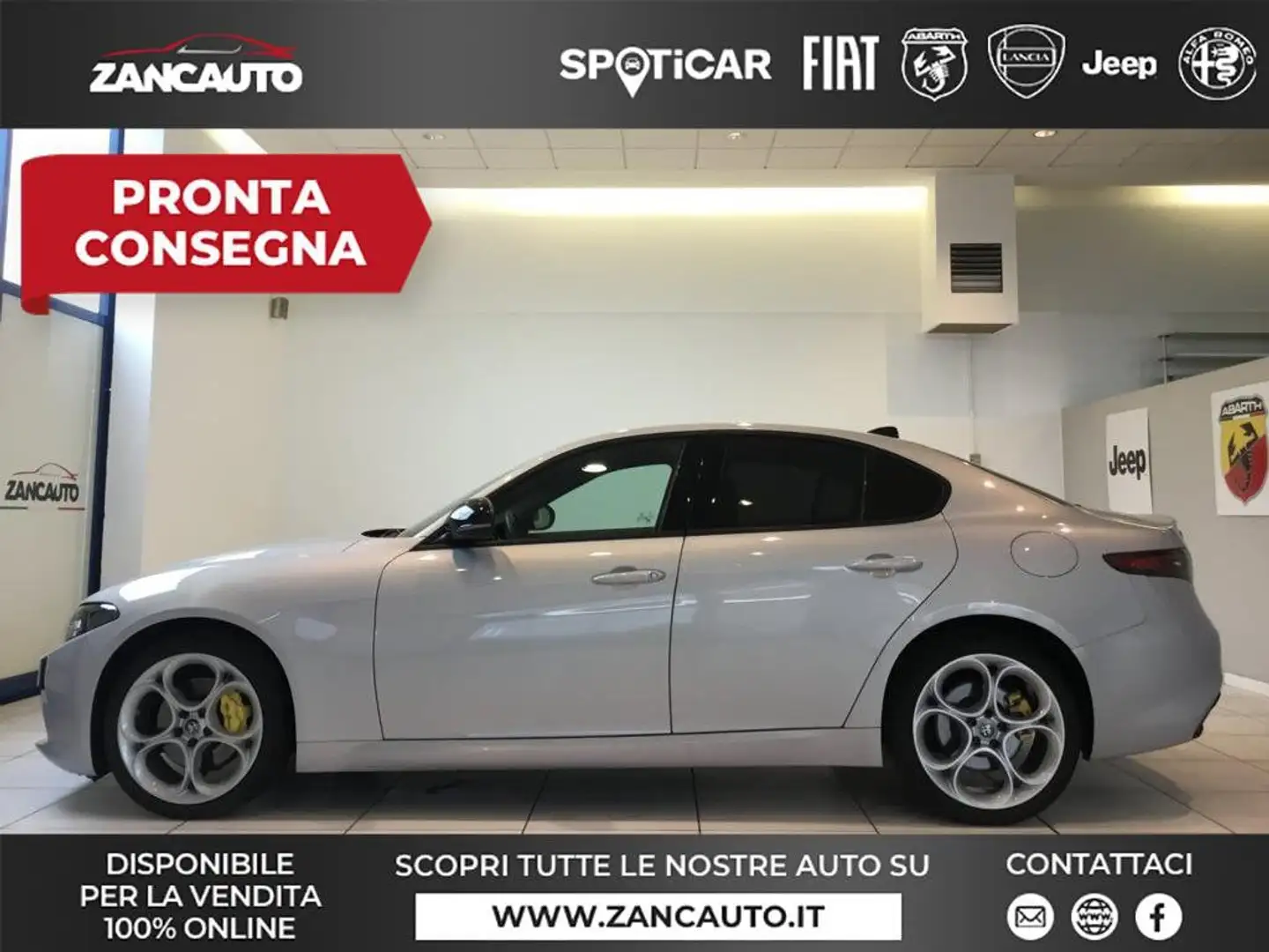 Alfa Romeo Giulia 2.0 Turbo 280 CV AT8 AWD Q4 Sprint MY24 Gris - 1